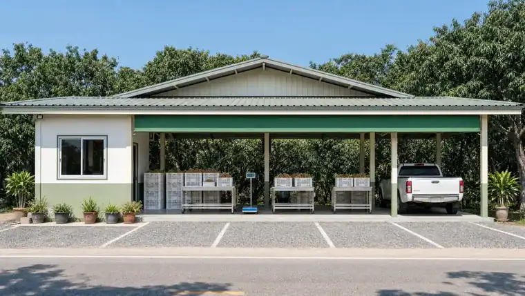 Alpha Fresh longan packing house in Lamphun, Thailand